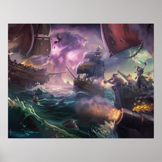 Sea Of Thieves Battle Poster (Front)