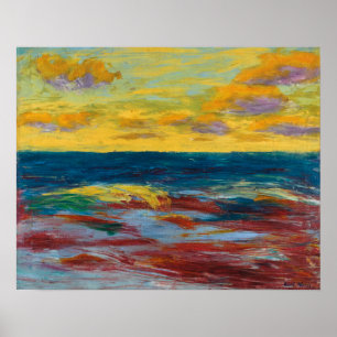 Sea Off of Alsen Emil Nolde Poster