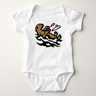 Sea otter baby bodysuit