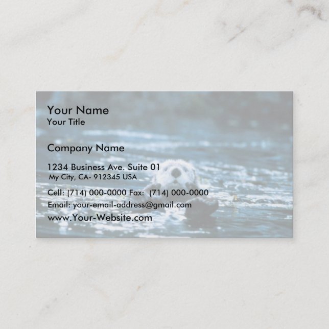 Sea Otter Business Card (Front)