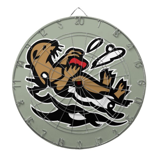 Sea otter dartboard (Front)