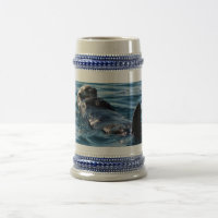 Sea otter floating Steiner mug