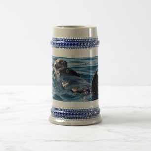 Sea otter floating Steiner mug