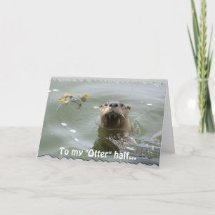 Sea Otter Greeting Card