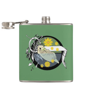 sea otter hip flask