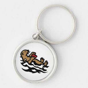 Sea otter keychain