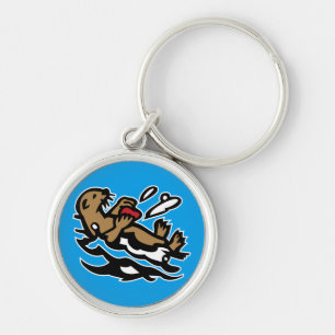 Sea otter keychain