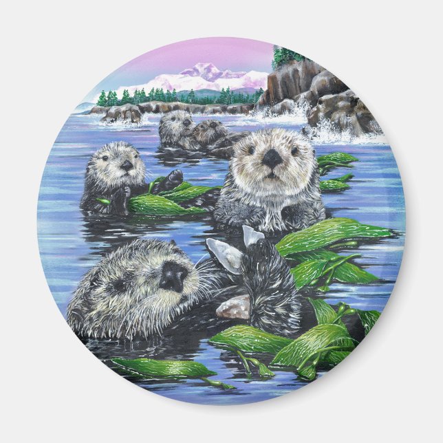 Sea Otter Magnet (Front)