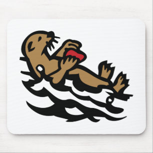 Sea otter mouse pad