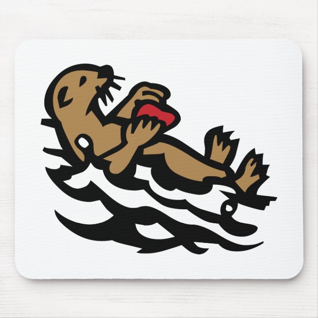 Sea otter mouse pad (Front)