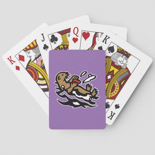 Sea otter playing cards (Back)