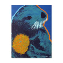 Sea Otter postcard