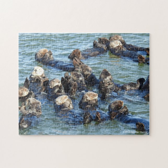 Sea Otter Raft Jigsaw Puzzle (Horizontal)