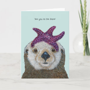 Sea otter, see you at the shore card