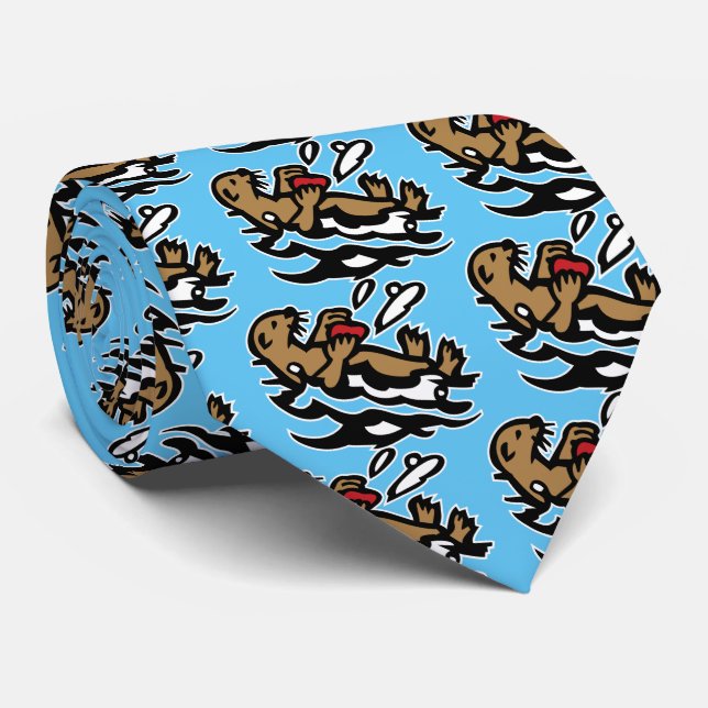 Sea otter tie (Rolled)
