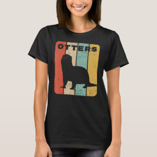 Sea Otter Vintage Sunset Retro Cute Women's River  T-Shirt