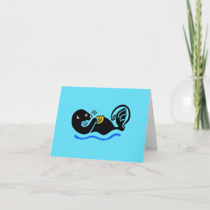 Sea OTTER- Wildlife - Nature -Blue Card