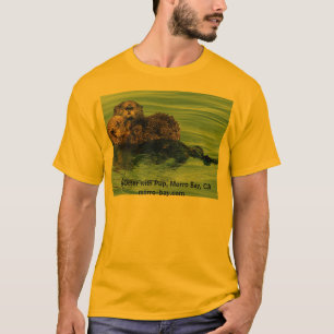 Sea Otter with Pup, Morro Bay, CA  morro-bay.com T-Shirt