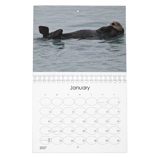 Sea Otterliscious 2013 Calendar (Jan 2027)