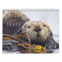 Sea Otters and Seals 2018 Wall Calendar - Wildlife