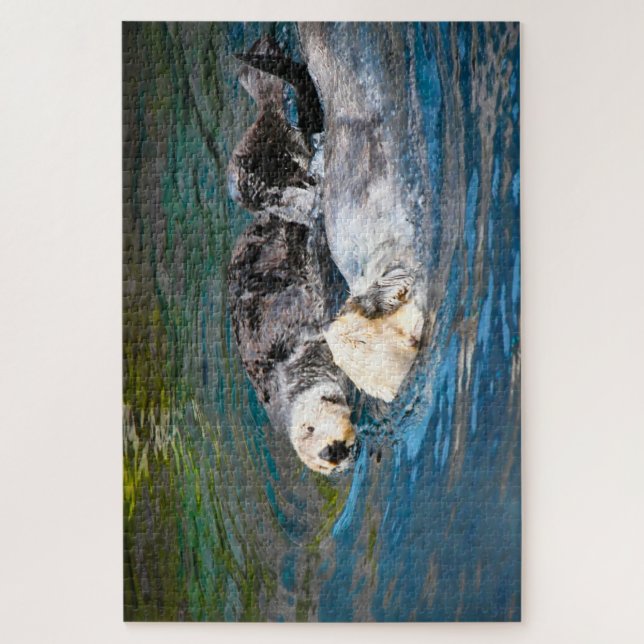 Sea Otters. Jigsaw Puzzle (Vertical)