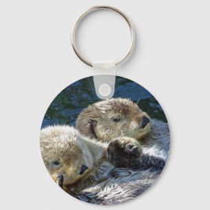 Sea-otters Keychain