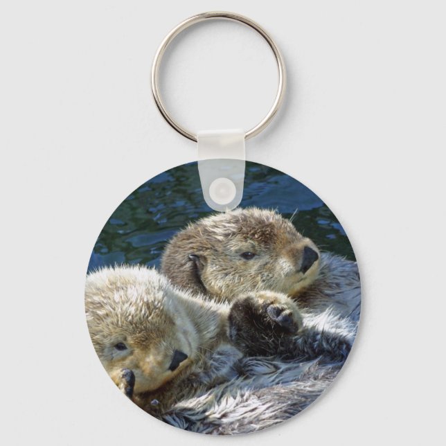 Sea-otters Keychain (Front)