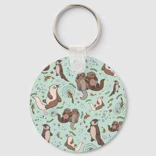Sea otters keychain