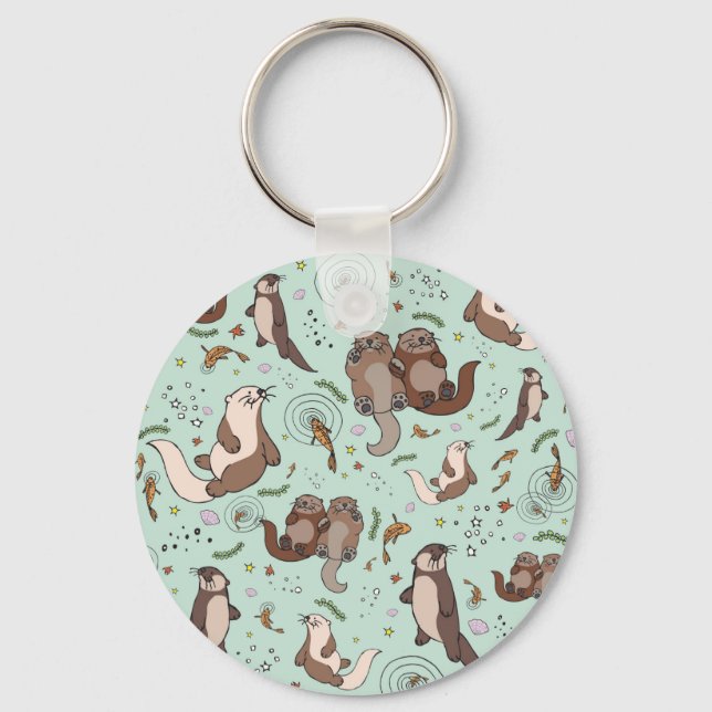 Sea otters keychain (Front)