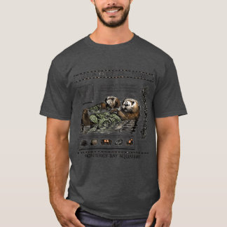 Sea Otters Monterey Bay Aquarium girl family T-Shirt