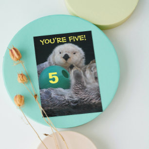 Sea Otters Photo Child's Birthday Card