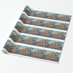 Sea Otters Wrapping Paper