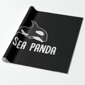Sea Panda - Funny Killer Whale Orca Marine Biology Wrapping Paper
