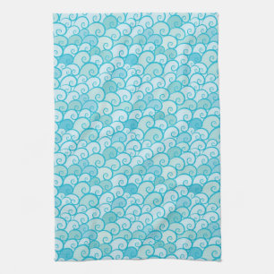 Sea Pattern Kitchen Towel