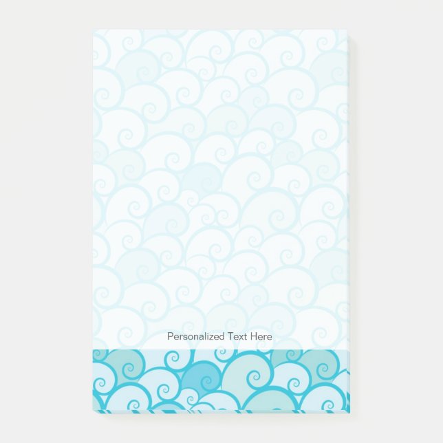Sea Pattern Post-it Notes (Front)