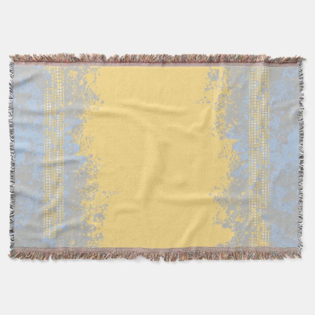 Sea patterned beach toned pattern throw blanket (Front)
