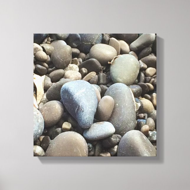 Sea Pebbles Italy Canvas Print (Front)