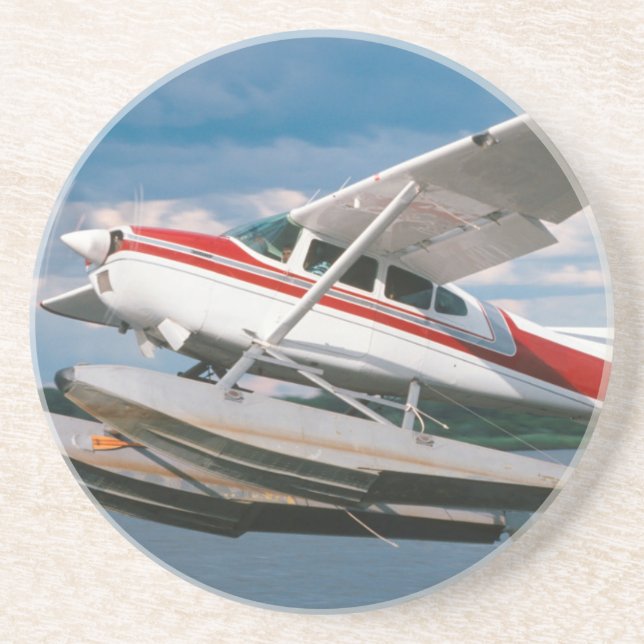 Sea Plane Taking Off, Victoria Falls, Zimbabwe Coaster (Front)