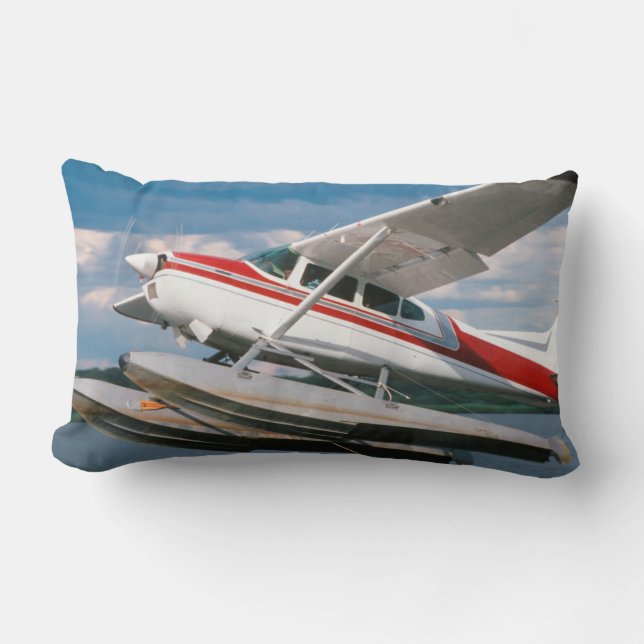 Sea Plane Taking Off, Victoria Falls, Zimbabwe Lumbar Pillow (Front)