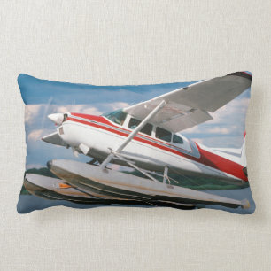 Sea Plane Taking Off, Victoria Falls, Zimbabwe Lumbar Pillow