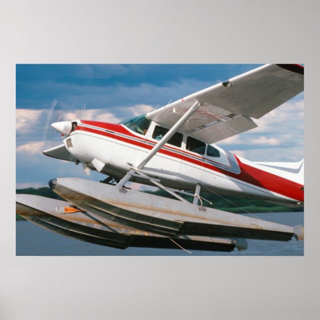 Sea Plane Taking Off, Victoria Falls, Zimbabwe Poster (Front)
