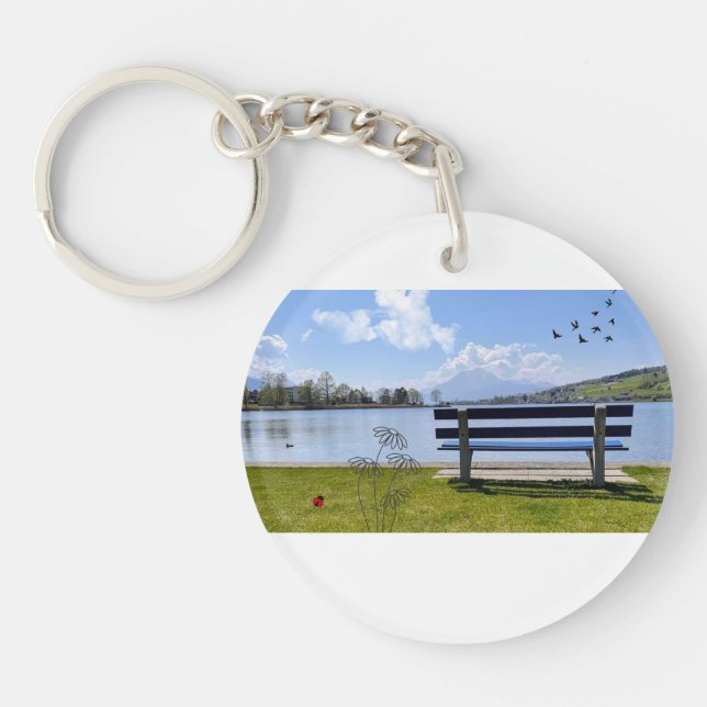 Sea & Port key trailer - peace on the way Keychain (Front)