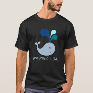 Sea Ranch California Cute Whale Lover Cartoon T-Shirt