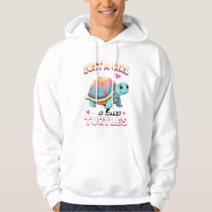 Sea Reptile Turtle Lovers Just A Girl Who Loves Tu Hoodie