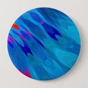 Sea Ripple 4 Inch Round Button