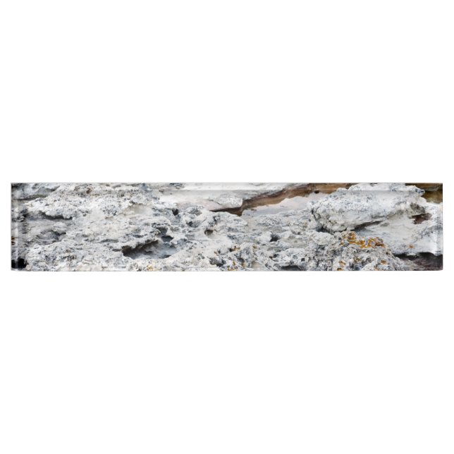 Sea rock pattern nameplate (Front)