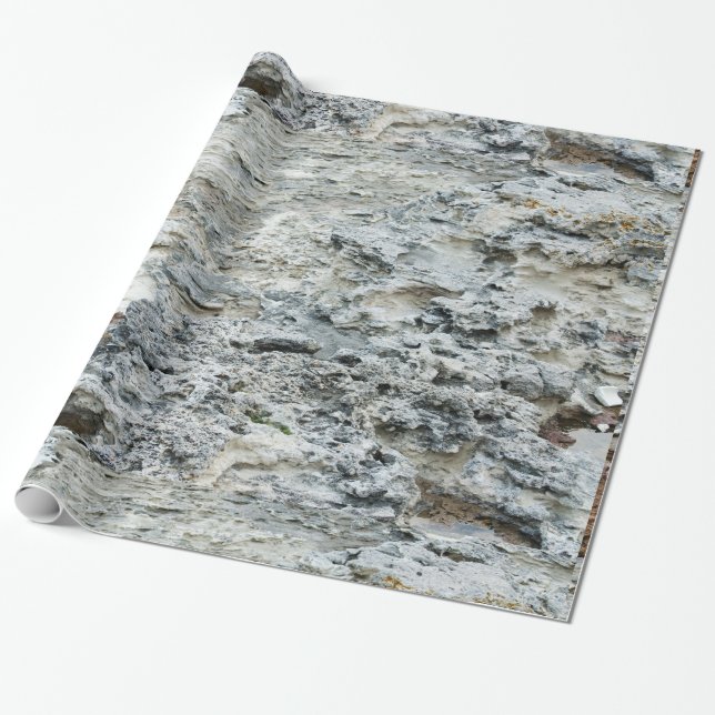 Sea rock pattern wrapping paper (Unrolled)