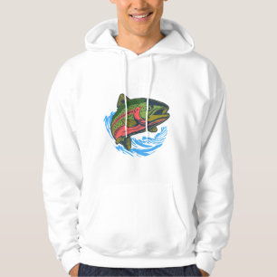 Sea Run Cutthroat Chasing Chrome Trout Hoodie
