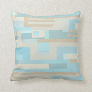 Sea & sand abstract pattern full accent pillow