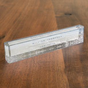 Sea & Sand Beach Waves Nameplate